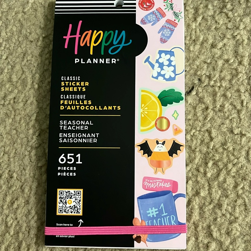 Happy Planner Seasonal Teacher stickers